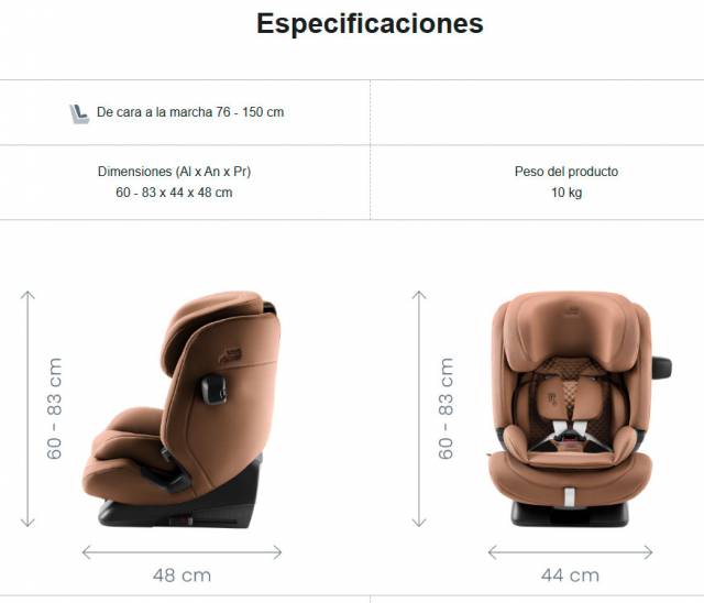 Britax Römer Advansafix Pro Style evolutive i-Size car seat 76-150 cm